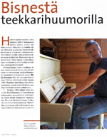 Bisnestä teekkarihuumorilla